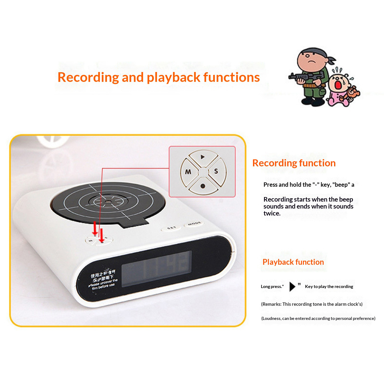 Electronics Gadgets For Gift - Electronics Desk Clock Creative LED Digital