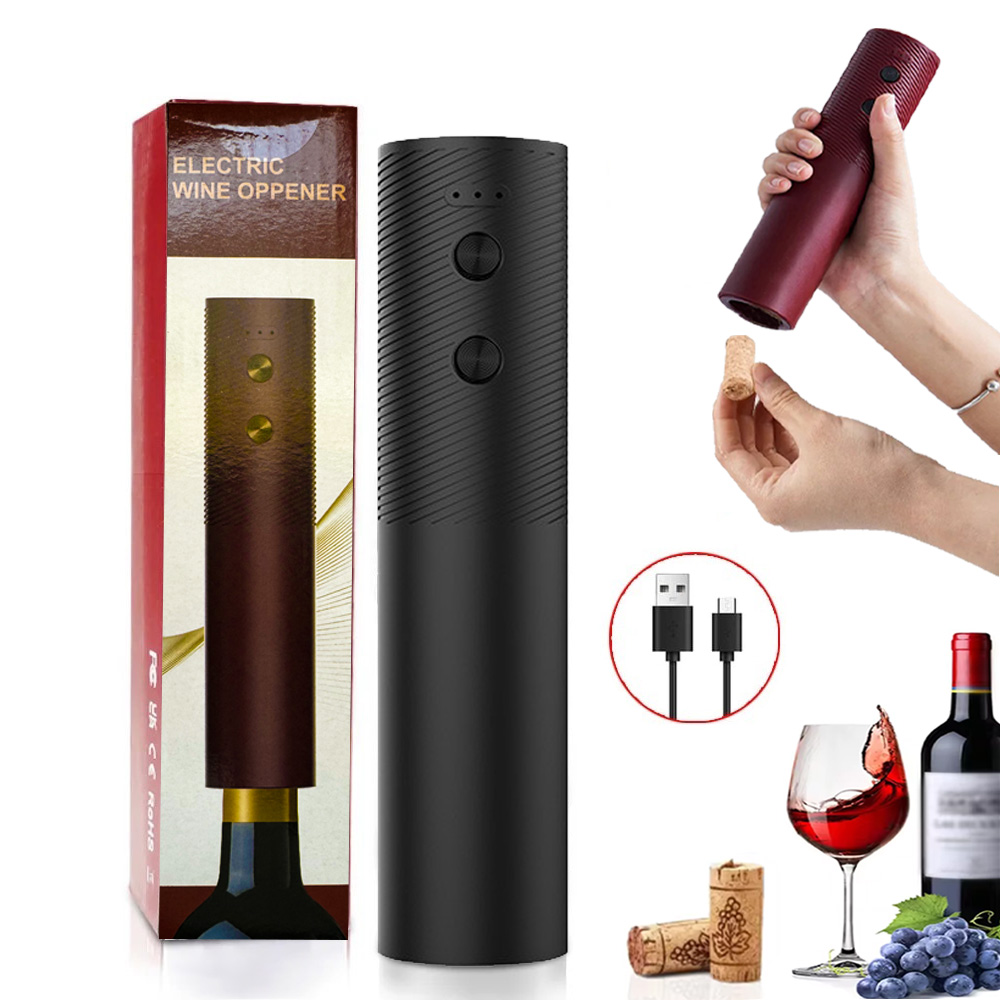 Kitchen Electronics Gadgets - Electric Wine Bottle Opener Automatic Red
