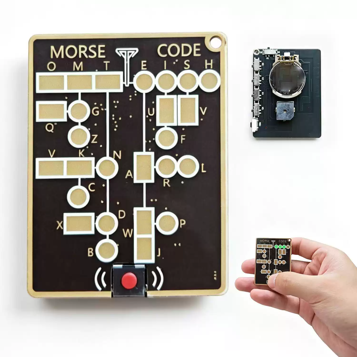 Electronics Gadgets For Gift - Portable Morse Code Trainer Card LED