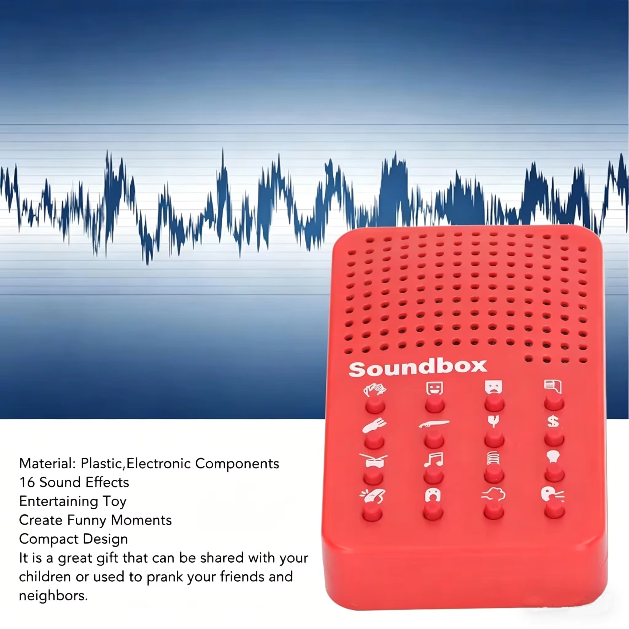 Electronics Gadgets For Gift - Compact Funny Sound Machine 16 Sound