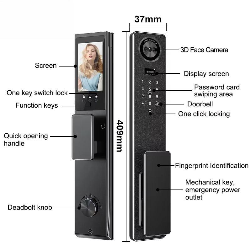 Tuya WiFi Smart Door Lock, Hom - Electronics & Gadgets Starting With C ulasan dan harga