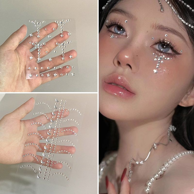 Face Stickers Shiny Crystal Te - Electronics & Gadgets Starting With C ulasan dan harga