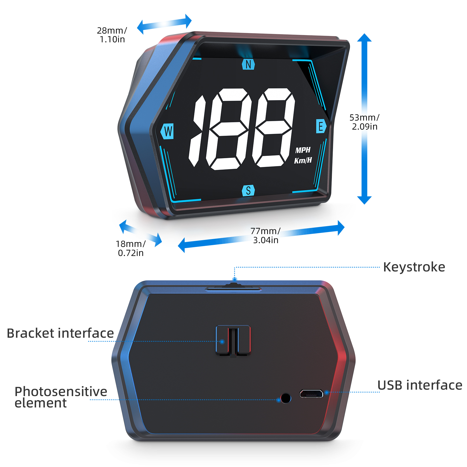 2024 New Car Head Up Display   - Electronics Gadgets Wholesale ulasan dan harga