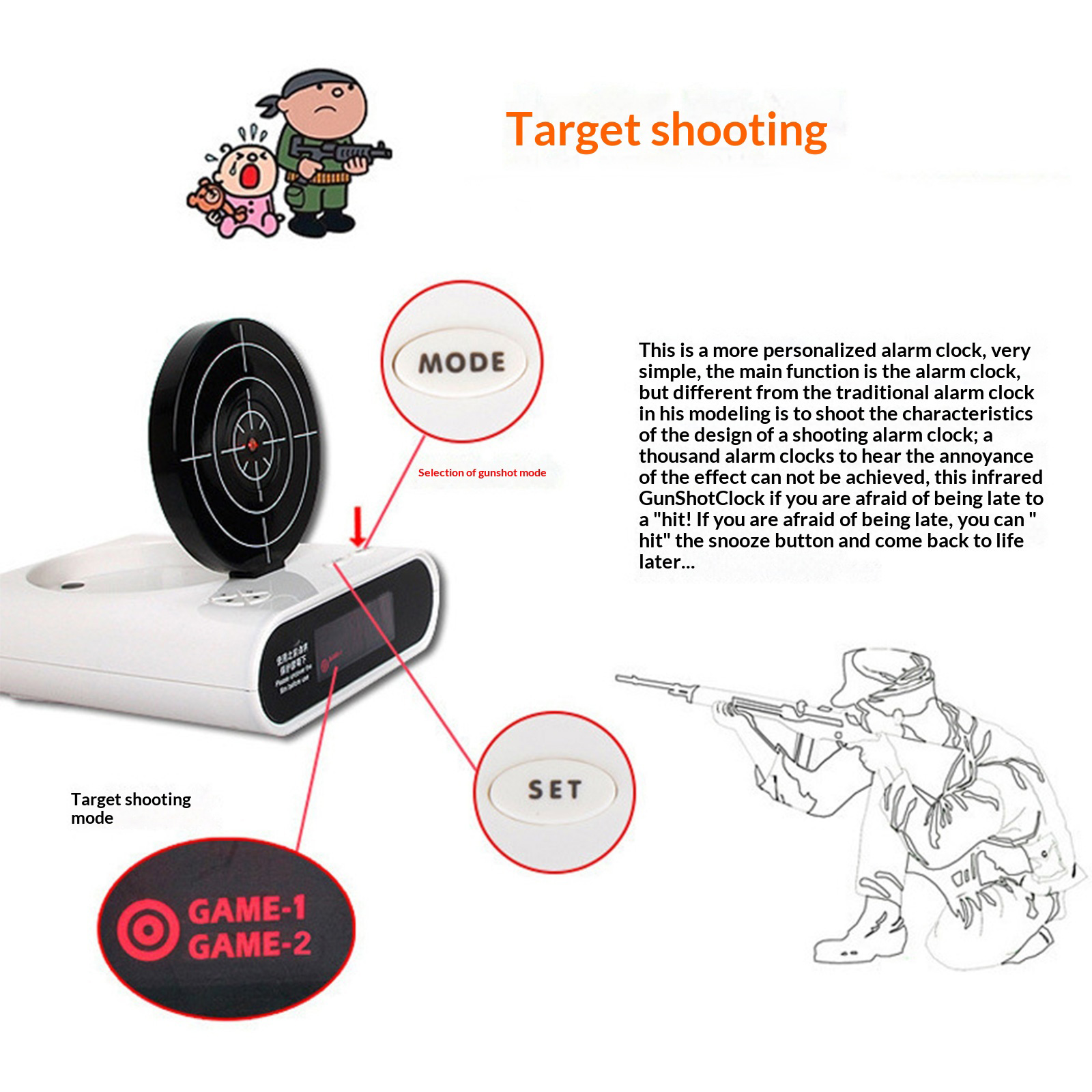 Electronics Desk Clock Creativ - Electronics Gadgets For Gift ulasan dan harga