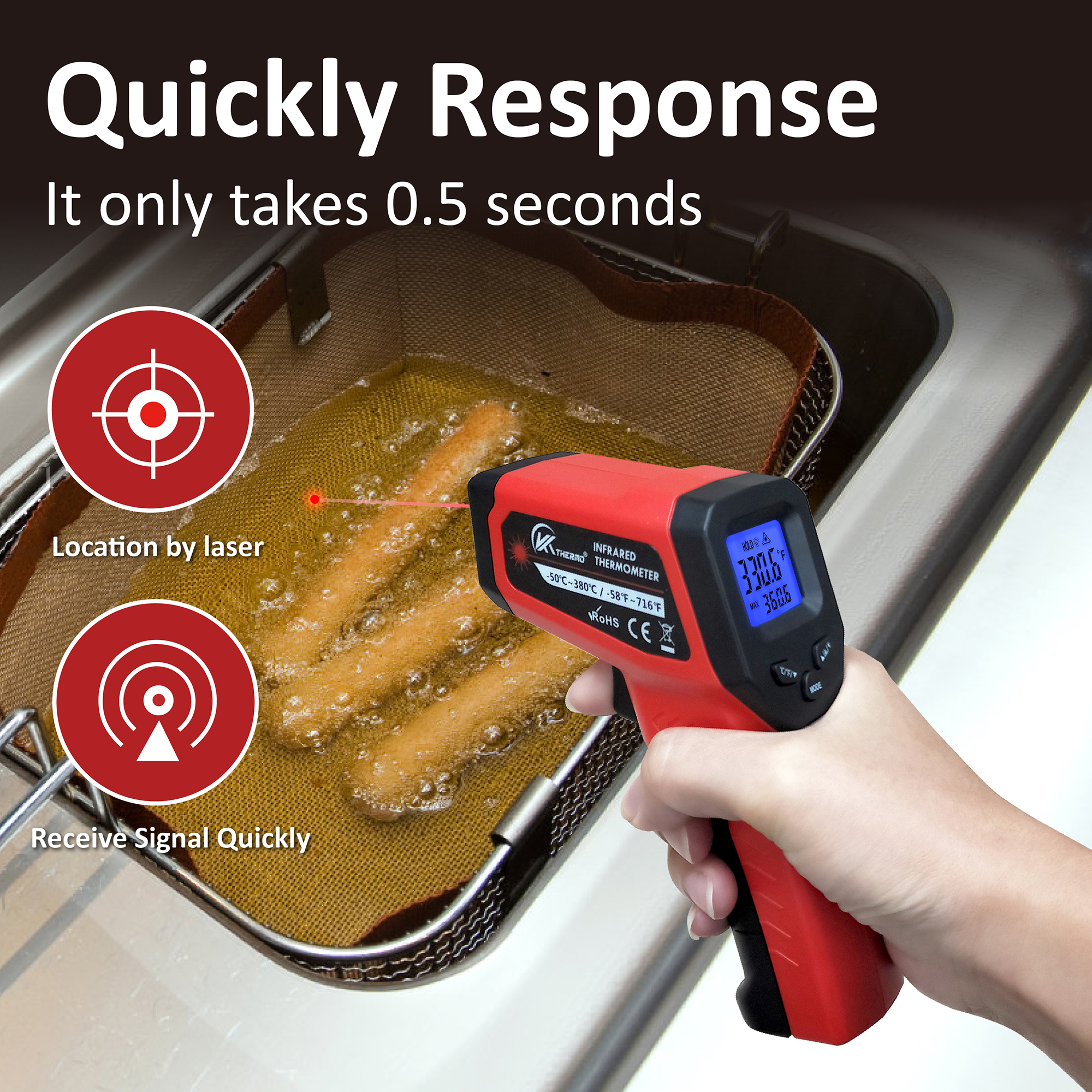 LCD Industrial Electronic Ther - Kitchen Electronics Gadgets ulasan dan harga