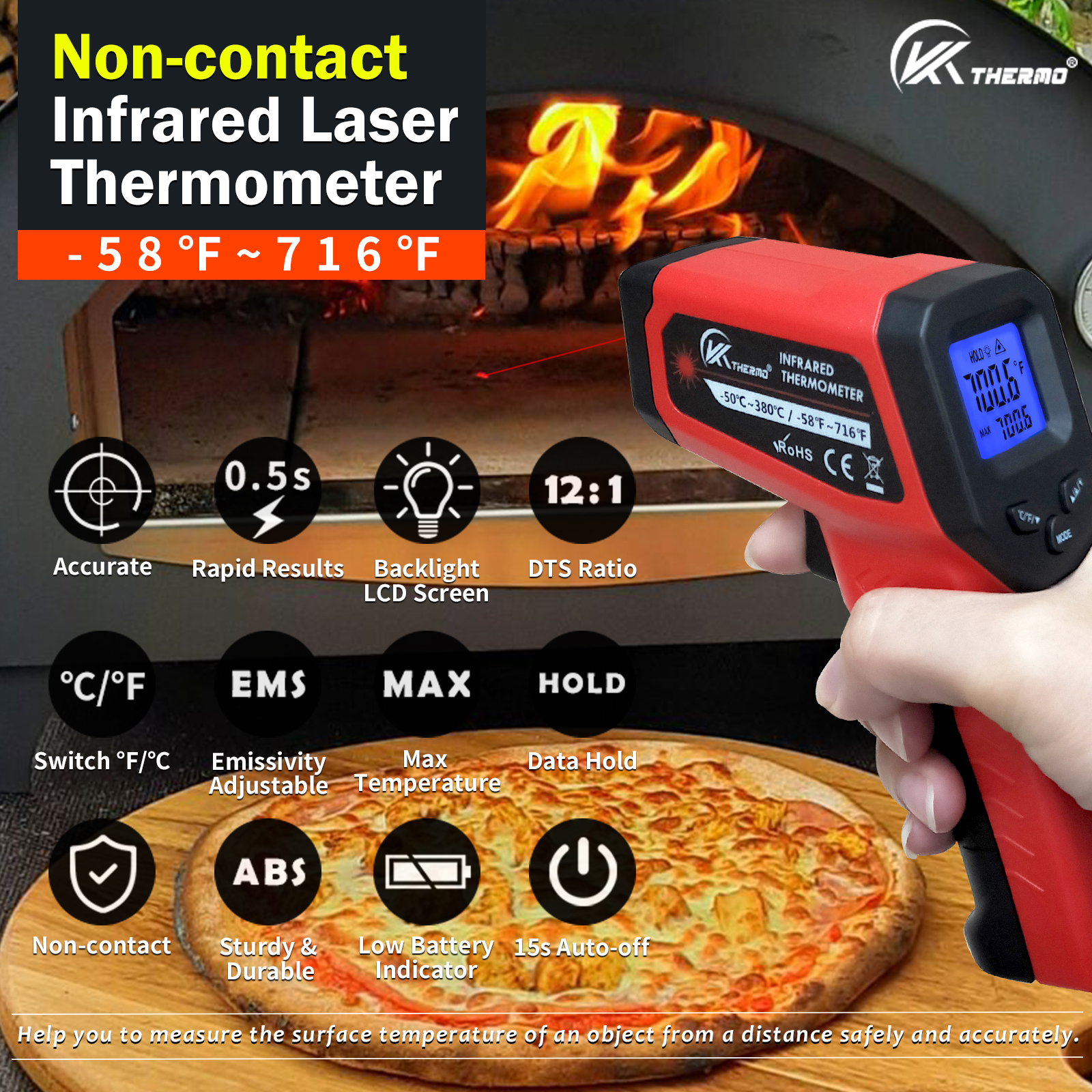 LCD Industrial Electronic Ther - Kitchen Electronics Gadgets ulasan dan harga