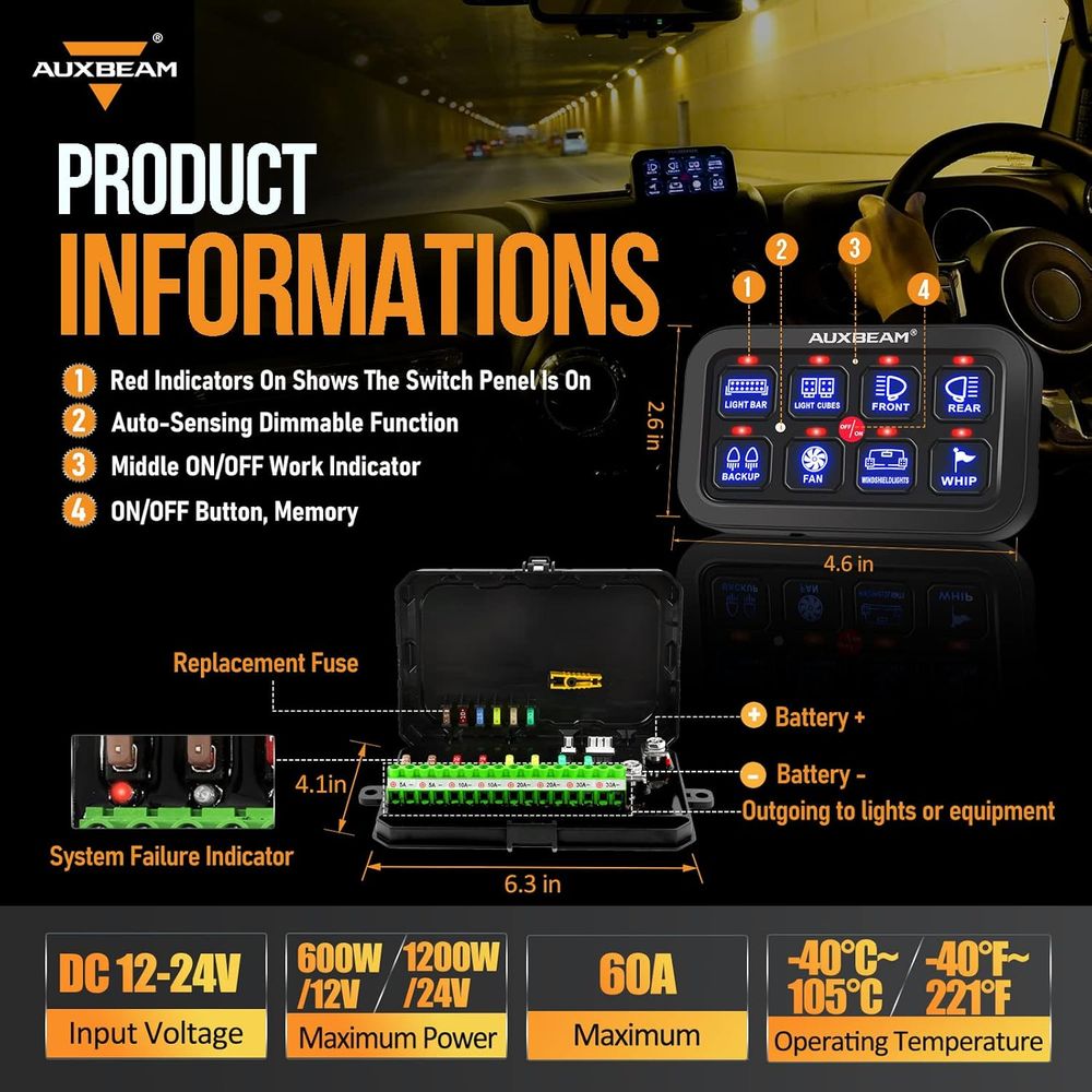 8 Gang Switch Panel BA80 Autom - Electronics & Gadgets Starting With C ulasan dan harga